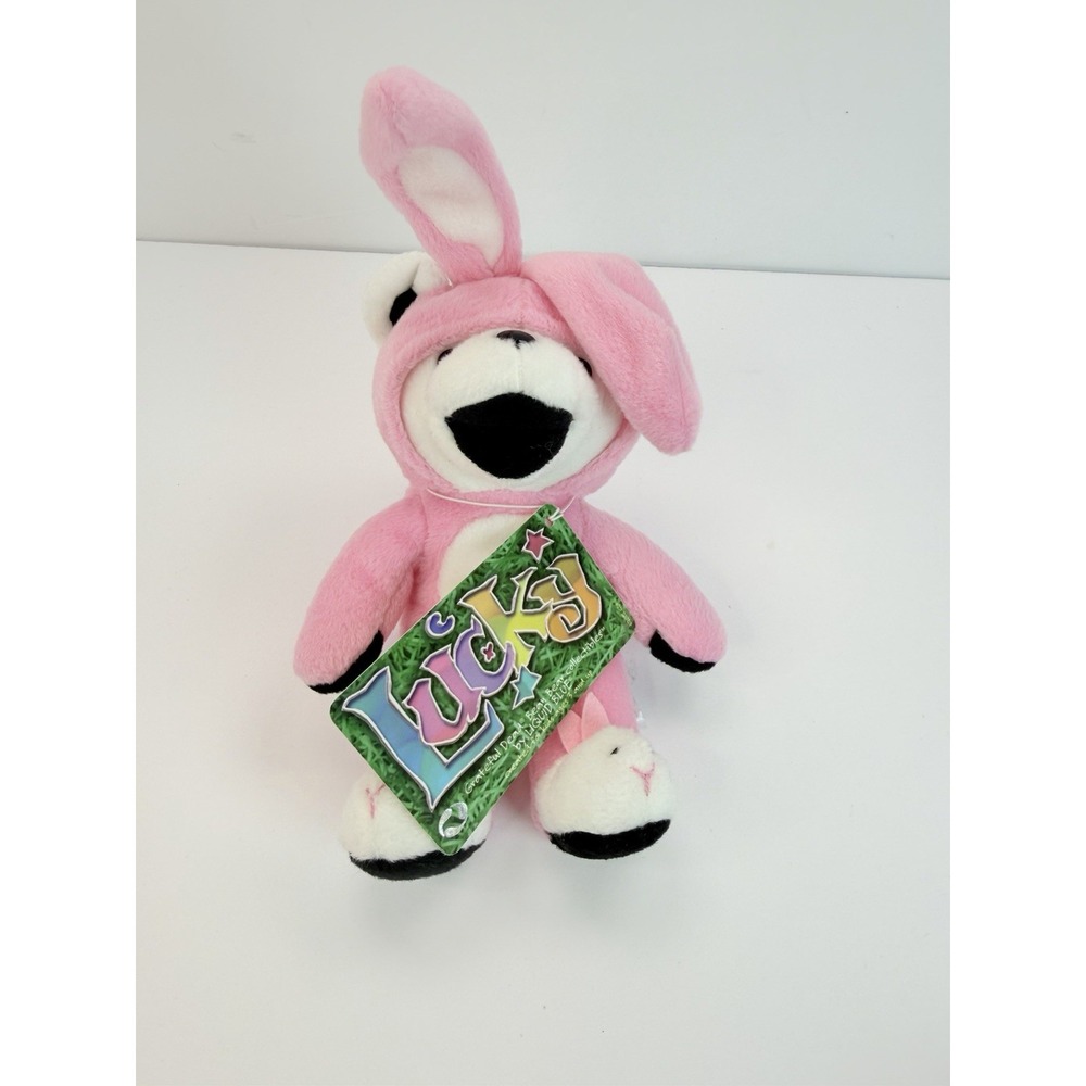 Grateful Dead Bean Bear Lucky 7" Plush Rabbit Liquid Blue 4/7/85 The Spectrum